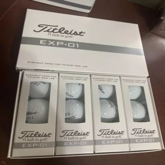 TITLEIST *RARE EXP.01 GOLF BALLS Experimental Prototype 1 Dozen NEW exp 01