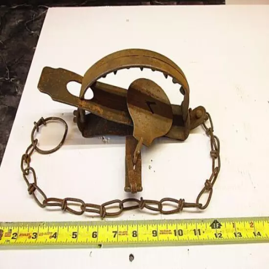 Antique, #14 Victor Trap W/ Teeth Trapping Tool 