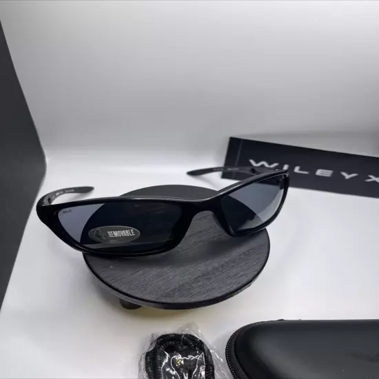 Wiley X Brick Safety Sunglasses with Black Frame WX Z87-2, New Lenses