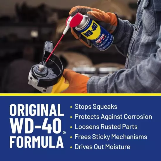 Multi Purpose Original WD-40 Formula 12oz Lubricant Spray 1-PACK w/. Smart Straw