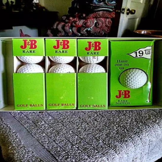 VINTAGE 1973 BOX 1O BALL JB RARE WHISKEY LOGO MIB