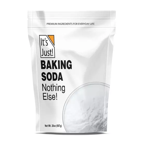 Baking Soda 100% Pure Sodium Bicarbonate Food Grade Non Gmo Made in Usa1.25Pound