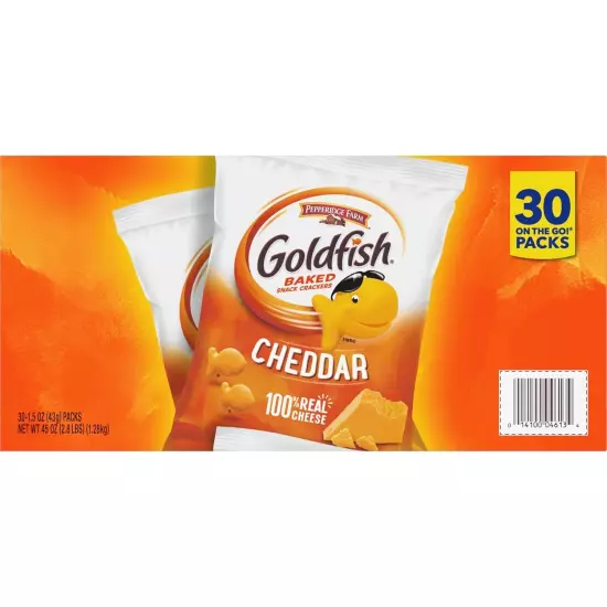 Pepperidge Farm Goldfish Cheddar Crackers, 1.5 oz. Ounce (Pack of 30) 