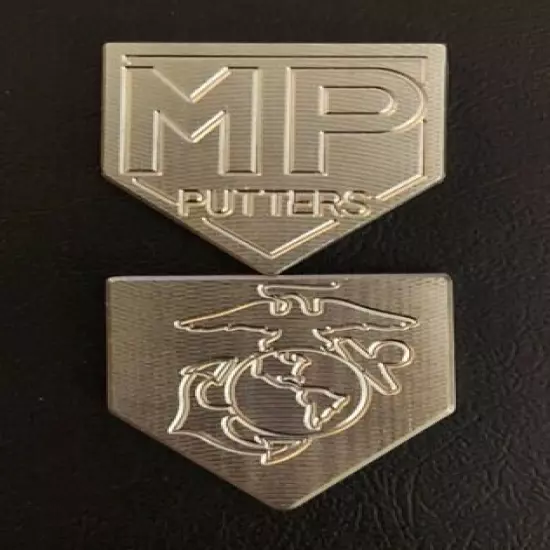 303 Stainless Steel CNC Milled USMC EG&A Custom Golf Ball Marker by MP Putters 