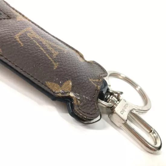 LOUIS VUITTON Authentic MP1996 Porto Cle Animal Bag Charm Monogram Keyring Brown