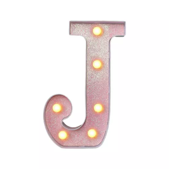 Led Light Up Letter,Pink Marquee LED Letter Lights 26 Alphabet,Lighted Letters A