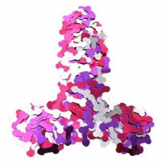 Confetti Penis Pink Silver Red Hens Night Party Willy Bachelorette Decoration