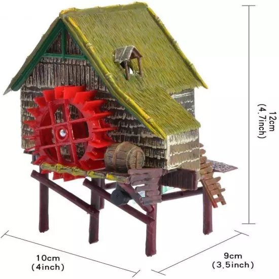 Windmill Live Action Aquarium Ornaments/Air Pump Aquarium Bubble Decorations