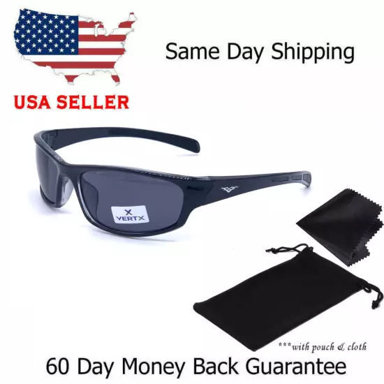 Mens Wrap Around Fashion Sunglasses Fishing Golf Running Sport Glasses[Blue]