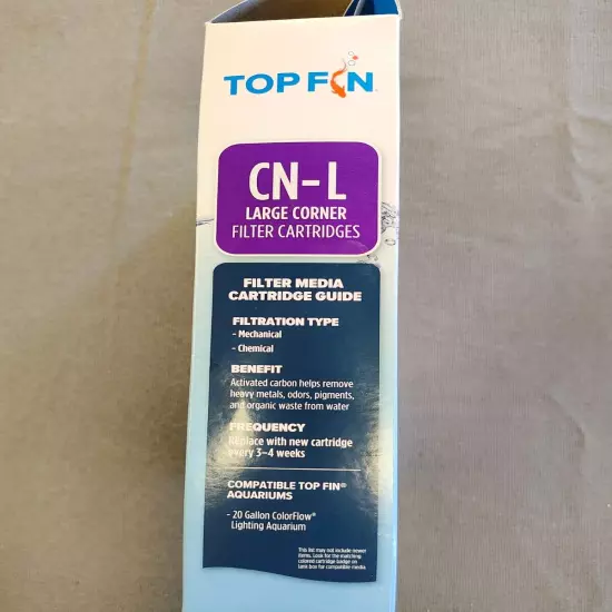 Top Fin CN-L Pond or Fish Tank Filter Cartridges Large Corner *(2) in Box*