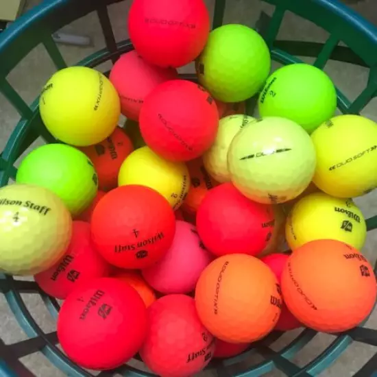 50 ** WILSON STAFF DUO COLORED GOLF BALLS = MINT=