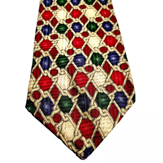 Cervino Alta Moda Colorful Rope Knot Design All Business Handsome SILK Necktie