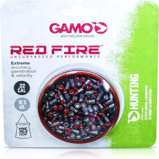 Gamo RED FIRE .22CAL QTY125 BLISTER 632270454 Pellets .22