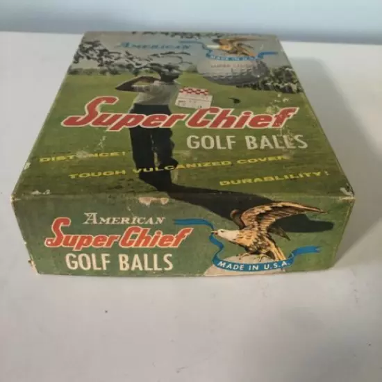 Vintage Super Chief American Golf Balls One Dozen Unopened Made in USA