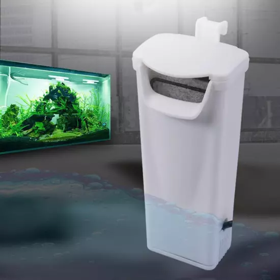 Waterfall Aquarium Filter Pump Turtle Fish Tank Low Water Level Filter Oxygen A9