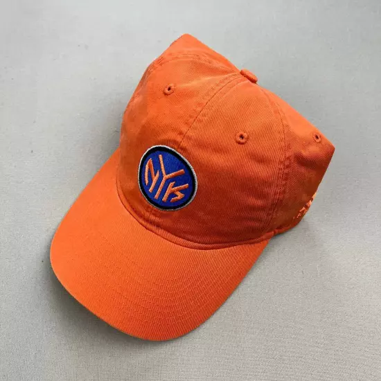 New York Knicks Hat Cap Strapback Orange Adidas Basketball NBA Logo Adjustable