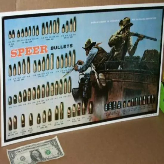 STAGECOACH Speer WELLS FARGO- Gun Shop Sign - SHOWS 72 Shells -OLD SIGN Date1992