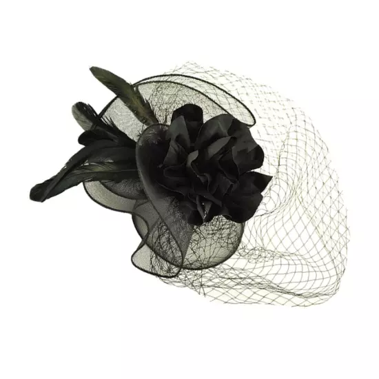 Pillbox Hat Women Cocktail Hat Veil Tea Party Fascinators Funeral Fascinator Hat