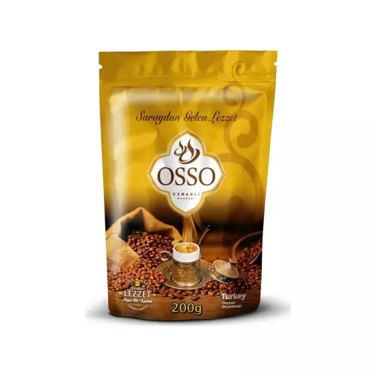 9 pack x OSSO Turkish Ottoman Coffee Ground Roasted 1800 gram - 63.5oz