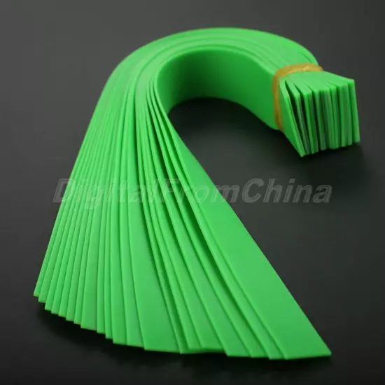 Multiple Thickness Slingshot Catapult Flat Rubber Band Green Color Pack of 10pcs