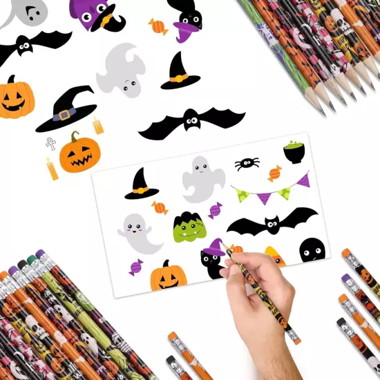 xutengy 72Pcs Halloween Pencils Stationery Party Favors 72 Count (Pack of 1) 