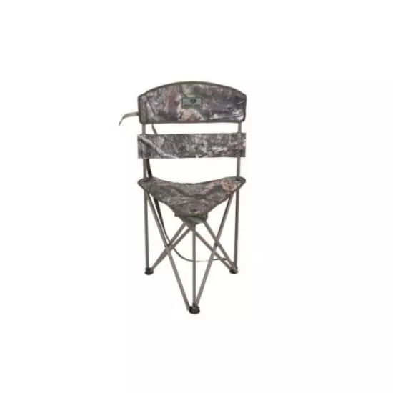 Mossy Oak Heated Tripod Hunting Stool Chair with Backrest, Folding, Rechargeable