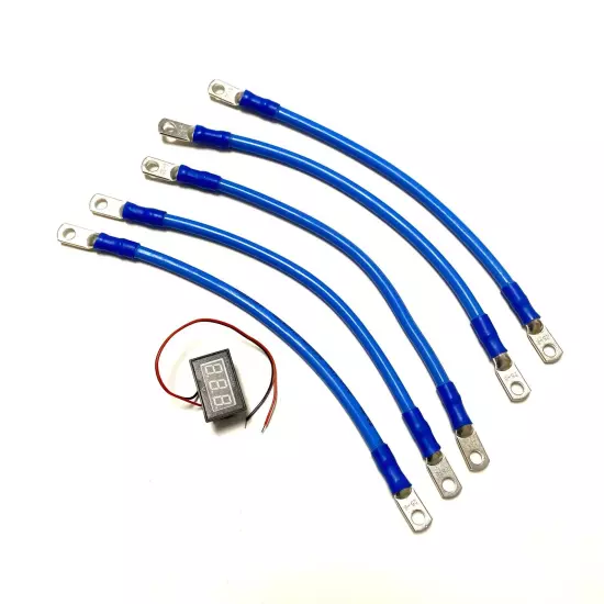 4 Awg Battery Cable set for Yamaha G2, G8, and G9 golf cart 4 GAUGE (5 -12")