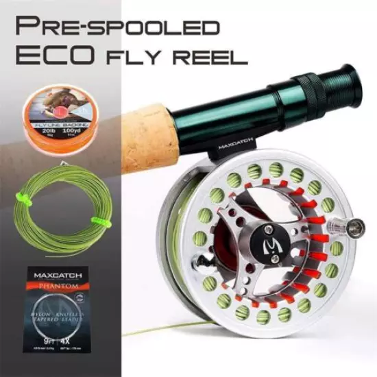 Maxcatch Ultra-lite Fly Fishing Rod Combo Kit 2/3wt,Fly Rod and Reel Outfit