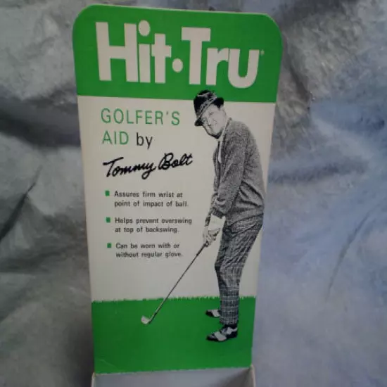 1970 TOMMY BOLT EMPTY BOX Hit Tru Golf Golfers Aid,*empty box only,professional.