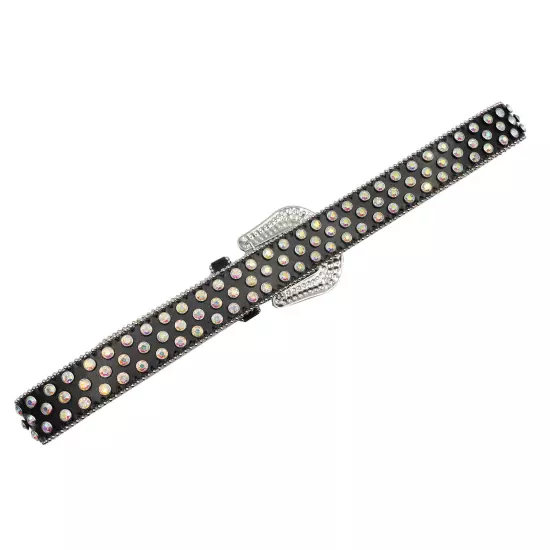 Y2k Cowboy Crystal Fashion Diamond Studded Belt Rhinestones Belt For Jean Belts