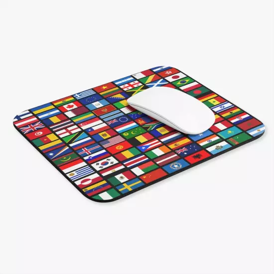  Flags of the Countries of the World, International Gift Mouse Pad (Rectangle)