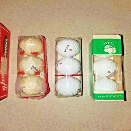 VINTAGE SPALDING, DUNLOP & WILSON GOLF BALL LOT 21 BALLS TOTAL