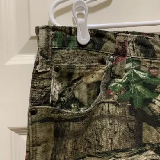 Mossy Oak Break Up Infinity Camo Jeans 36”X 34”Hunting Woods Good Condition