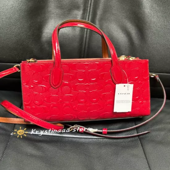 NWT Coach Nina Small Tote Bag In Signature Leather CV400