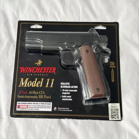 Winchester Model 11 Semi-Automatic BB Pistol .177 Cal 16 Shot Blowback CO2 NEW