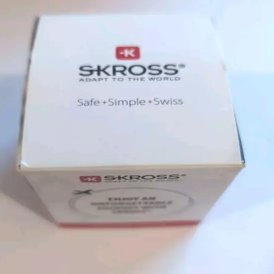 NEW Skross World Travel Adapter Pro 3 Max 6.3 A / 100V- 250V