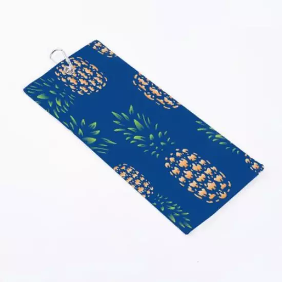 Pineapple Microfiber Waffle Golf Towel