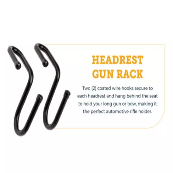 SnapSafe Vehicle Headrest Gun Rack