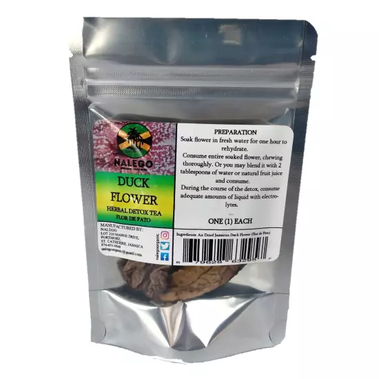 Duck Flowers Detox Tea | 1 Duck Flower | Wildcrafted Jamaican Alkaline Herbal...