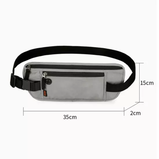 Travel Money Belt RFID Blocking Sports Waist Bag Fanny New Pack Hidden Wallet