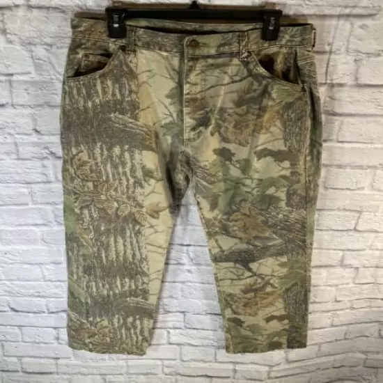 DUXBAK Liberty Realtree Camo Zip Button Pants Mens Size XL USA 33x 30