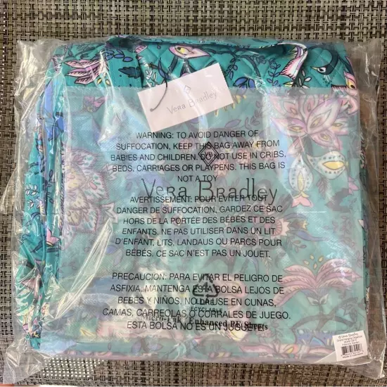 Vera Bradley NWT Grand Hanging Organizer in Peacock Garden Travel Vacation