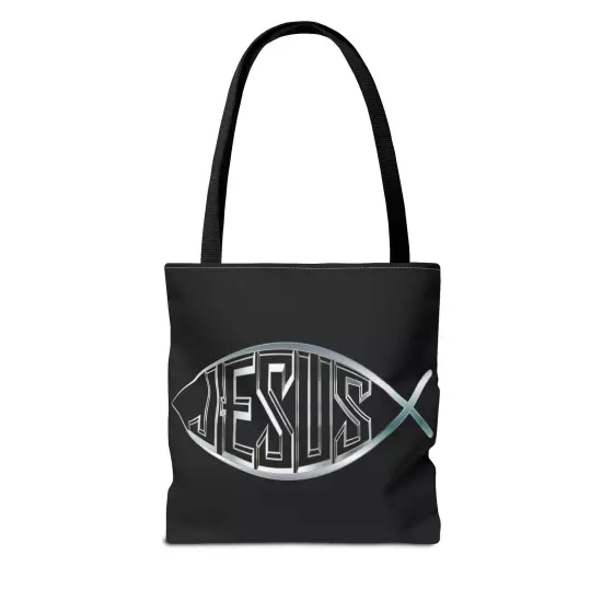 Tote Bag (AOP) - Jesus Fish