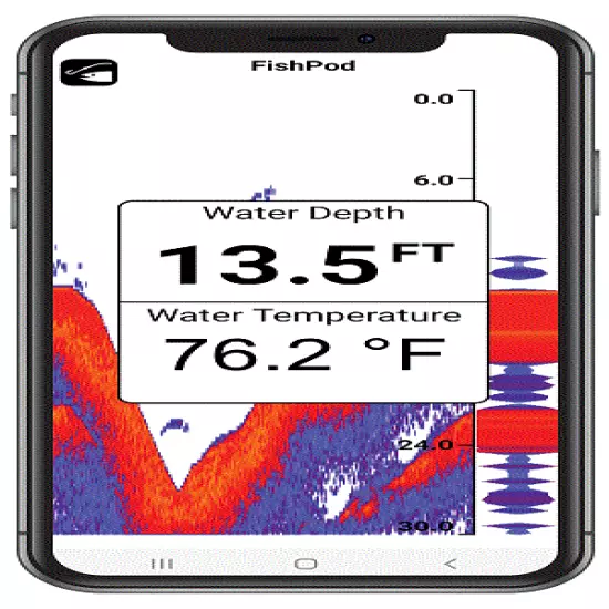 HawkEye FISHPOD 5X BLUETOOTH WIRELESS CASTABLE SMART PHONE FISH FINDER 2 YR WARR