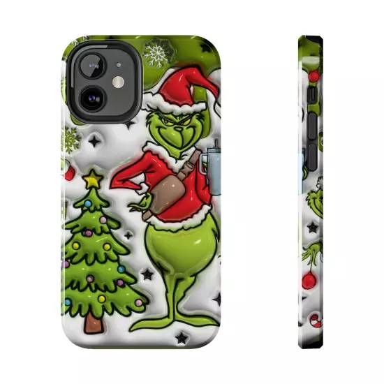 Grinch Tough Phone Cases Samsung S20 S21 S22 S23 Iphone 15 14 13 12 11