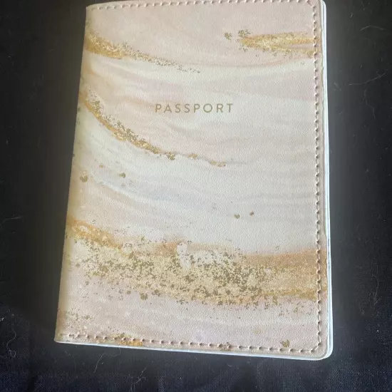 Gold And Pink Passport Holder