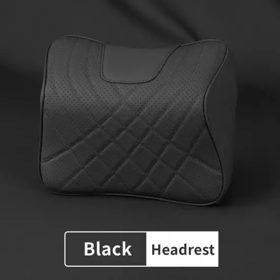 Car Leather Headrest Car Seat Neck Pillow Rest Support Cushion Support Protector