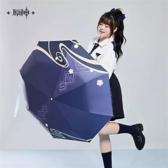 Official Genshin Impact Kamisato Ayaka Folding Umbrella All-weather Umbrellas 