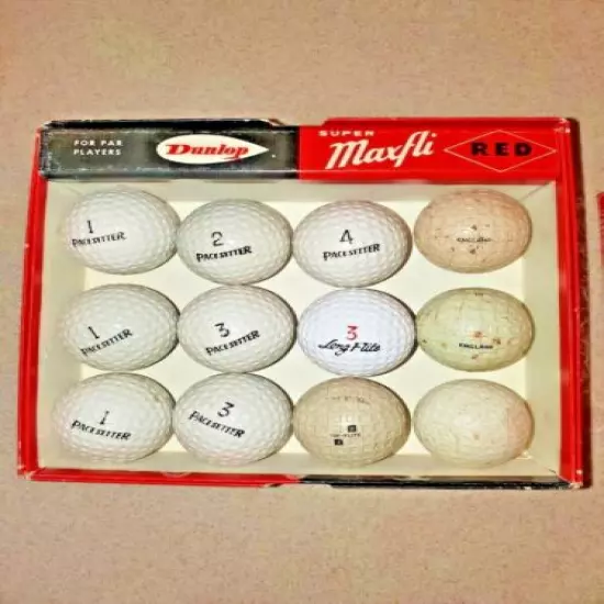 VINTAGE SPALDING, DUNLOP & WILSON GOLF BALL LOT 21 BALLS TOTAL