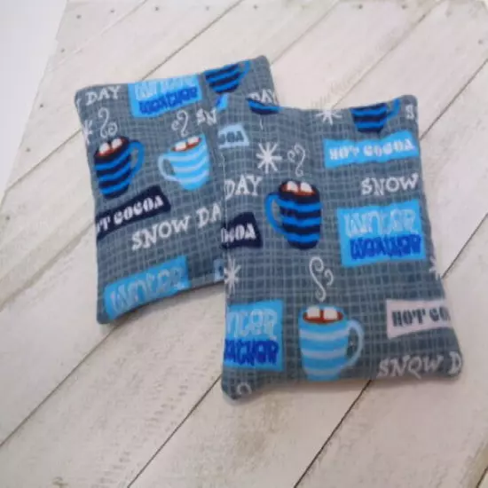 Handmade Christmas Holiday handwarmers reusable microwavable cold pack